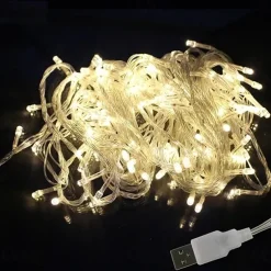 Elegant Wedding Reception Party LED String Lights USB Powered Warm White Multi Color Christmas Wedding Decoration 3m 6m 10m