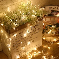 Elegant Wedding Reception Party LED String Lights USB Powered Warm White Multi Color Christmas Wedding Decoration 3m 6m 10m