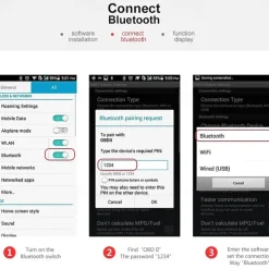 Elm327 Bluetooth Car Code Reader OBD2 V2.1 Mini OBD 2 Car Diagnostic-Tool Scanner Elm327 OBDII Adapter Auto Engine Diagnostic Tool