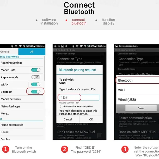 Elm327 Bluetooth Car Code Reader OBD2 V2.1 Mini OBD 2 Car Diagnostic-Tool Scanner Elm327 OBDII Adapter Auto Engine Diagnostic Tool