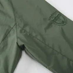 Embroidered Casual Men's Lightweight Waterproof Hooded Rain Jacket Outdoor Raincoat Shell Jacket for Hiking Travel