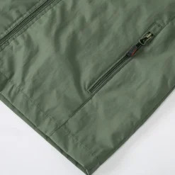 Embroidered Casual Men's Lightweight Waterproof Hooded Rain Jacket Outdoor Raincoat Shell Jacket for Hiking Travel