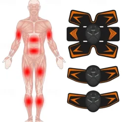 EMS Abdominal Muscles Training Stickers Electric Abdominal Stimulator Fitness Body Slimming Massager Weight Loss For Men Women