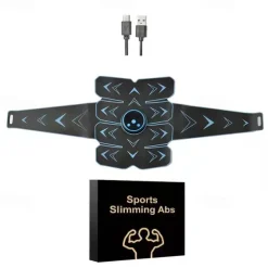 EMS ABS Trainer Abdominal Electro Stimulator Electrostimulation USB Charged Fitness Home Workout Gym Muscle Toning Belts massager