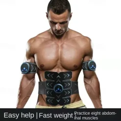 EMS ABS Trainer Abdominal Electro Stimulator Electrostimulation USB Charged Fitness Home Workout Gym Muscle Toning Belts massager