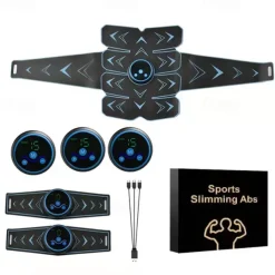 EMS ABS Trainer Abdominal Electro Stimulator Electrostimulation USB Charged Fitness Home Workout Gym Muscle Toning Belts massager