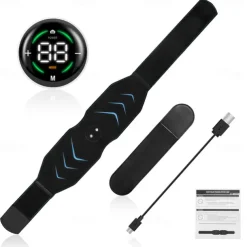 EMS Electric Abdominal Body Slimming Belt Waist Band Smart Abdomen Muscle Stimulator Abs Trainer Fitness Lose Weight Fat Burn
