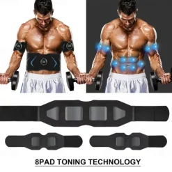 EMS Electric Abdominal Body Slimming Belt Waist Band Smart Abdomen Muscle Stimulator Abs Trainer Fitness Lose Weight Fat Burn