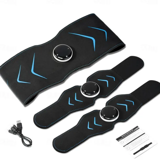 EMS Electric Abdominal Body Slimming Belt Waist Band Smart Abdomen Muscle Stimulator Abs Trainer Fitness Lose Weight Fat Burn