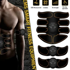 EMS Electric Muscle Stimulator Home Gym Equiment Fitness Massage Shoulder Leg Arm Abdominal Trainer Body Massager(Battery not include)