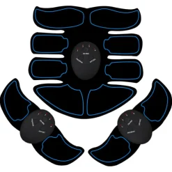 EMS Electric Muscle Stimulator Home Gym Equiment Fitness Massage Shoulder Leg Arm Abdominal Trainer Body Massager(Battery not include)