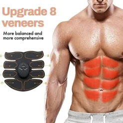 EMS Electric Muscle Stimulator Home Gym Equiment Fitness Massage Shoulder Leg Arm Abdominal Trainer Body Massager(Battery not include)