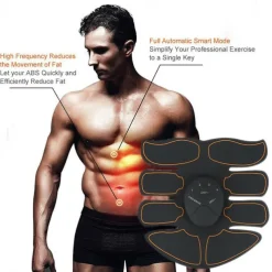 EMS Electric Muscle Stimulator Home Gym Equiment Fitness Massage Shoulder Leg Arm Abdominal Trainer Body Massager(Battery not include)