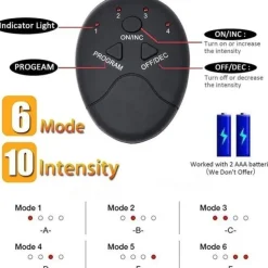 EMS Electric Muscle Stimulator Home Gym Equiment Fitness Massage Shoulder Leg Arm Abdominal Trainer Body Massager(Battery not include)