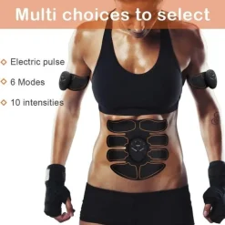 EMS Electric Muscle Stimulator Home Gym Equiment Fitness Massage Shoulder Leg Arm Abdominal Trainer Body Massager(Battery not include)
