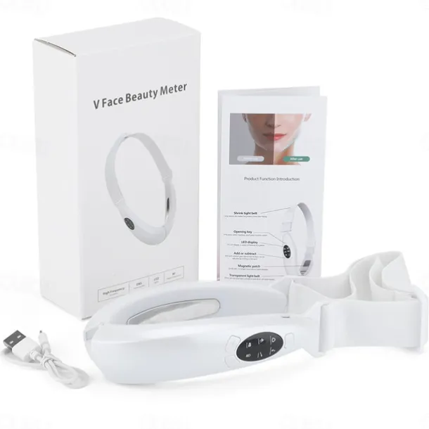 EMS Face Lift Device LED Photon Therapy Vibratory Face Massager Face Slimming Double Chin Removal V-Line Lift Belt Skin care product