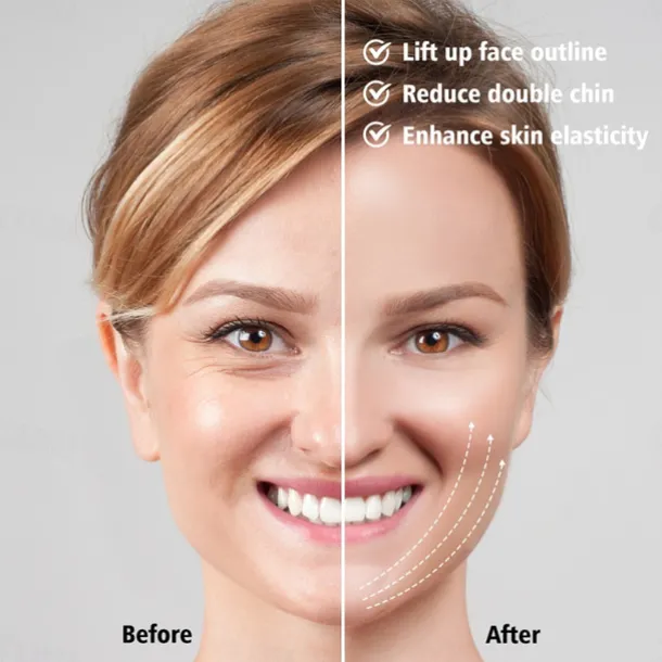 EMS Face Lift Device LED Photon Therapy Vibratory Face Massager Face Slimming Double Chin Removal V-Line Lift Belt Skin care product