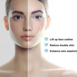 EMS Facial Lifting Device LED Photon Therapy Face Slimming Vibration Massager Double Chin V Line Lift Belt Cellulite Jaw Device