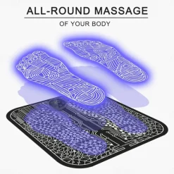 EMS Foot Massager Pad Portable Foldable Massage Mat Pulse Muscle Stimulation Improve Blood Circulation Relief Pain Relax Feet