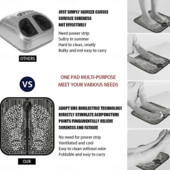 EMS Foot Massager Pad Portable Foldable Massage Mat Pulse Muscle Stimulation Improve Blood Circulation Relief Pain Relax Feet