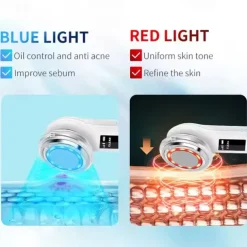 EMS LED Photon Hot Cool Compress Face Lifting Beauty Device Microcurrent Facial Firming Massager Skin Rejuvenation Anti Aging