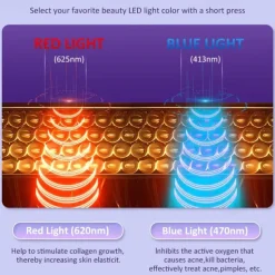 EMS LED Photon Hot Cool Compress Face Lifting Beauty Device Microcurrent Facial Firming Massager Skin Rejuvenation Anti Aging