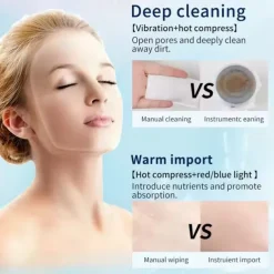 EMS LED Photon Hot Cool Compress Face Lifting Beauty Device Microcurrent Facial Firming Massager Skin Rejuvenation Anti Aging