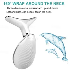 EMS Microcurrent Face Neck Beauty Device LED Photon Firming Rejuvenation Anti Wrinkle Thin Double Chin Skin Care Facial Massager