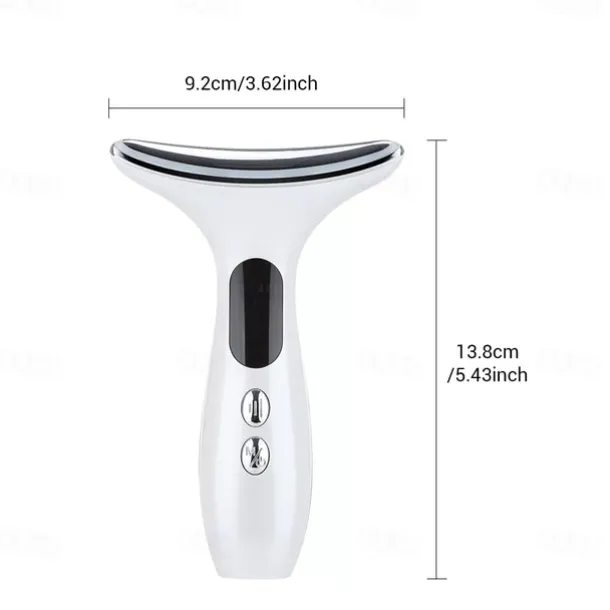 EMS Microcurrent Face Neck Beauty Device LED Photon Firming Rejuvenation Anti Wrinkle Thin Double Chin Skin Care Facial Massager