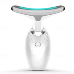 EMS Microcurrent Face Neck Beauty Device LED Photon Firming Rejuvenation Anti Wrinkle Thin Double Chin Skin Care Facial Massager