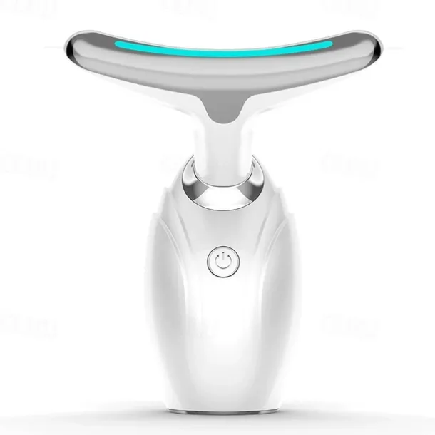 EMS Microcurrent Face Neck Beauty Device LED Photon Firming Rejuvenation Anti Wrinkle Thin Double Chin Skin Care Facial Massager