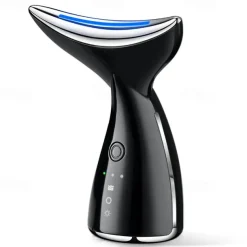 EMS Microcurrent Face Neck Beauty Device LED Photon Firming Rejuvenation Anti Wrinkle Thin Double Chin Skin Care Facial Massager