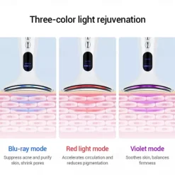 EMS Microcurrent Face Neck Beauty Device LED Photon Firming Rejuvenation Anti Wrinkle Thin Double Chin Skin Care Facial Massager