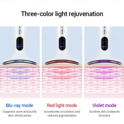 EMS Microcurrent Face Neck Beauty Device LED Photon Firming Rejuvenation Anti Wrinkle Thin Double Chin Skin Care Facial Massager