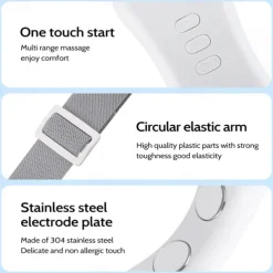 EMS Microcurrent Facial Lifting Massager 6-Mode Heated Skin Tightening Slimming Double Chin V Shape Lift Belt Face Fat Burning