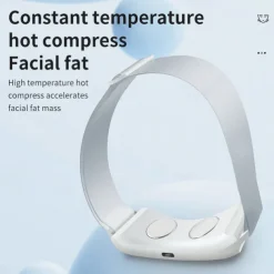 EMS Microcurrent Facial Lifting Massager 6-Mode Heated Skin Tightening Slimming Double Chin V Shape Lift Belt Face Fat Burning