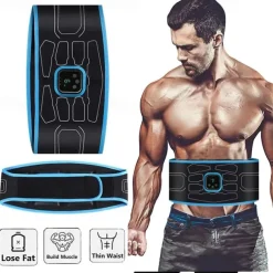 EMS Muscle Stimulator Abdominal Body Slimming Belt Electric Smart ABS Trainer Arm Leg Waist Weight Loss Fitness Vibration Belt