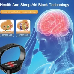 EMS Sleep Aid Watch Microcurrent Pulse Fast Sleeping Help Smart Wristband Anti-anxiety Insomnia Hypnosis Device Pressure Relief