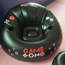 E-sports inflatable sofa chair creative internet cafe game back chair bedroom flocking lazy sofa