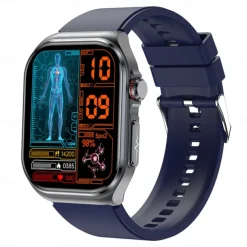 ET 585 Smart Watch 2.04 inch Screen ECG Monitoring One Click Intelligent Micro Examination Bluetooth Call Smartwatch