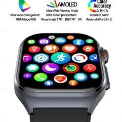 ET 585 Smart Watch 2.04 inch Screen ECG Monitoring One Click Intelligent Micro Examination Bluetooth Call Smartwatch