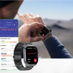 ET 585 Smart Watch 2.04 inch Screen ECG Monitoring One Click Intelligent Micro Examination Bluetooth Call Smartwatch