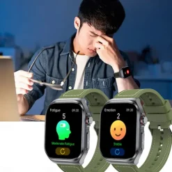 ET 585 Smart Watch 2.04 inch Screen ECG Monitoring One Click Intelligent Micro Examination Bluetooth Call Smartwatch