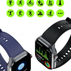 ET 585 Smart Watch 2.04 inch Screen ECG Monitoring One Click Intelligent Micro Examination Bluetooth Call Smartwatch