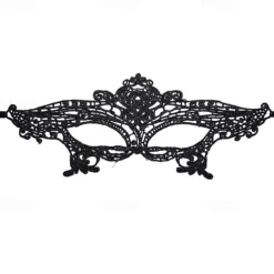 Europe And America Fashion Temperament Elegant Sexy Black Lace Face Mask For Women Girls Lover Date Party Jewelry Gift