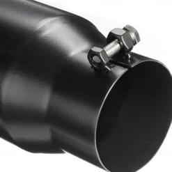 Exhaust Tip Universal Replacement Exhaust Tips for Trucks Black Stainless Steel Exhaust Pipe Throat Tail 3