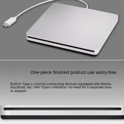 External DVD Burner Drive USB 3.0 Type-C Optical Drive Slim Slot-in CD DVD RW Burner Player USB C Superdrive for Window