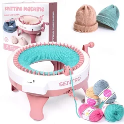 Extra Large 48 Needle DIY Knitting Machine Hand Woven Wool Knitting Machine Girls' Scarf Hat and Family Interactive Toys