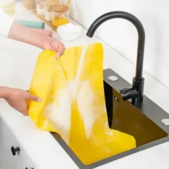 Extra Large Silicone Pastry Mat - 3mm Thick Non-Stick Dough Rolling Mat with Measurements, Perfect for Baking, Kneading, Rolling Dough, and Crafting, Easy to Clean and Durable Kitchen Tool, 65x40 cm