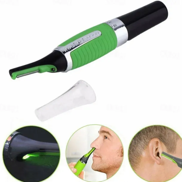 Eyebrow Ear Nose Trimmer Men's Removal Scissors Razor Electric Nose Hair Trimmer Razor Neck Eyebrow Hair Removal (not included in dry battery delivery)